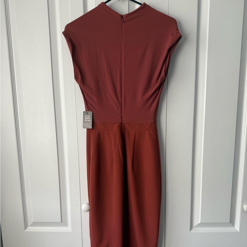 Express Rust Midi Dress - Picture 2 of 3